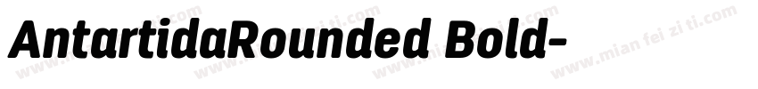 AntartidaRounded Bold字体转换